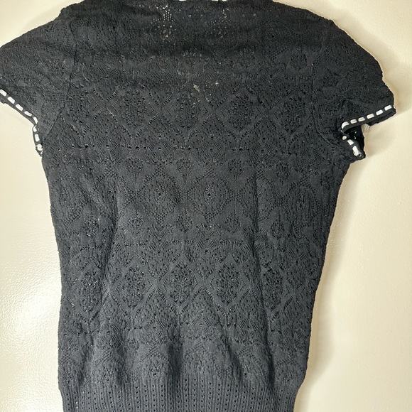 SOLD Christian Dior Black and White knitted top - Picture 3 of 8